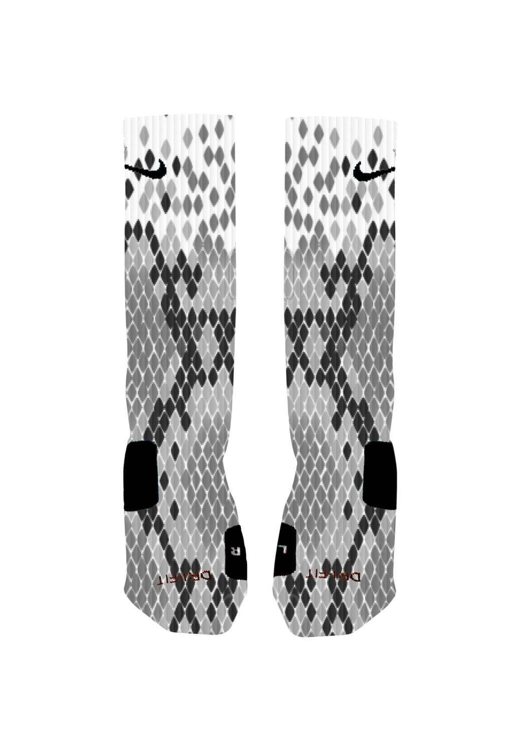 Custom Snakeskin Basketball Socks Custom Nike Elites
