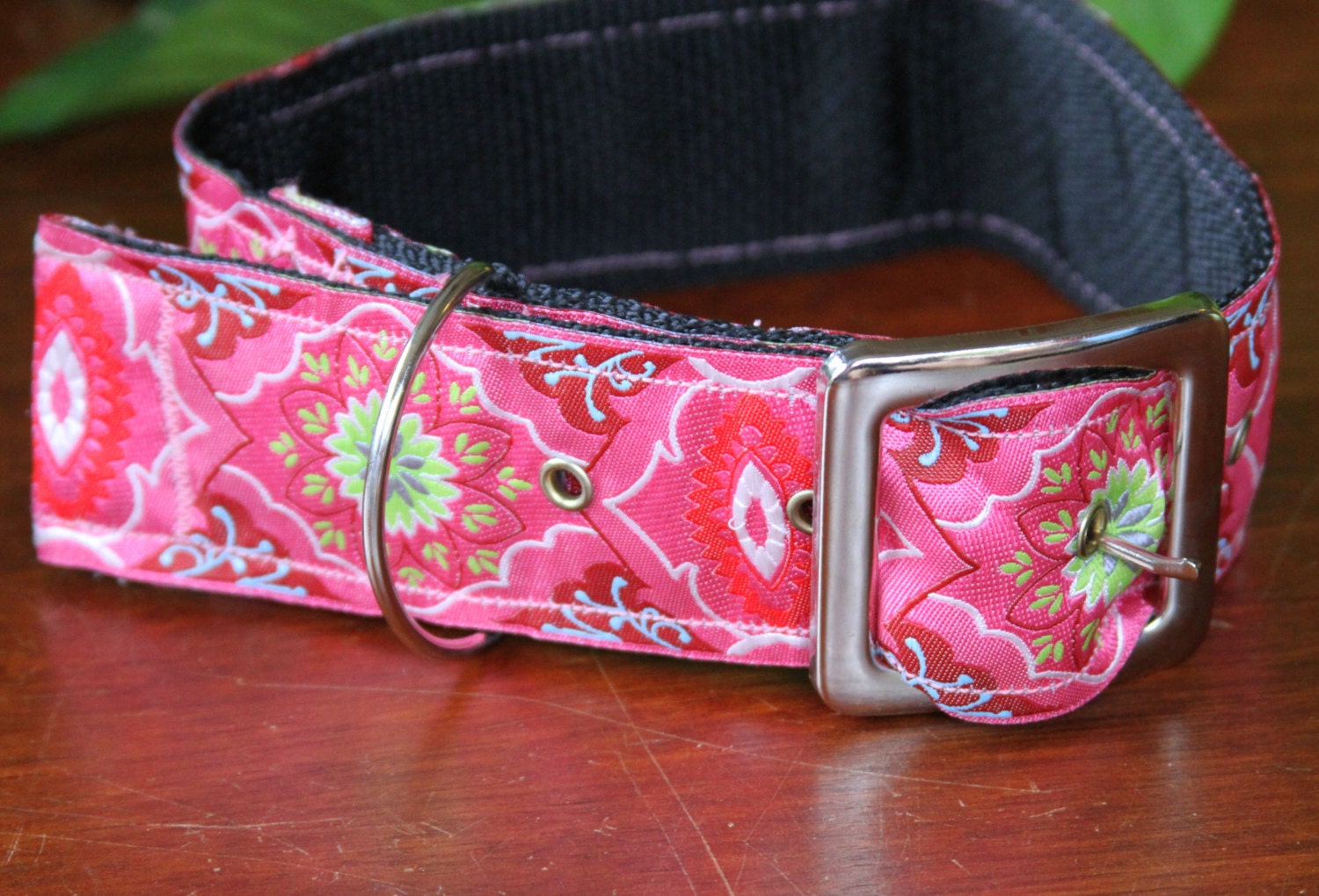 2 inch dog collar with buckle closure for by PuppyPawzBoutique