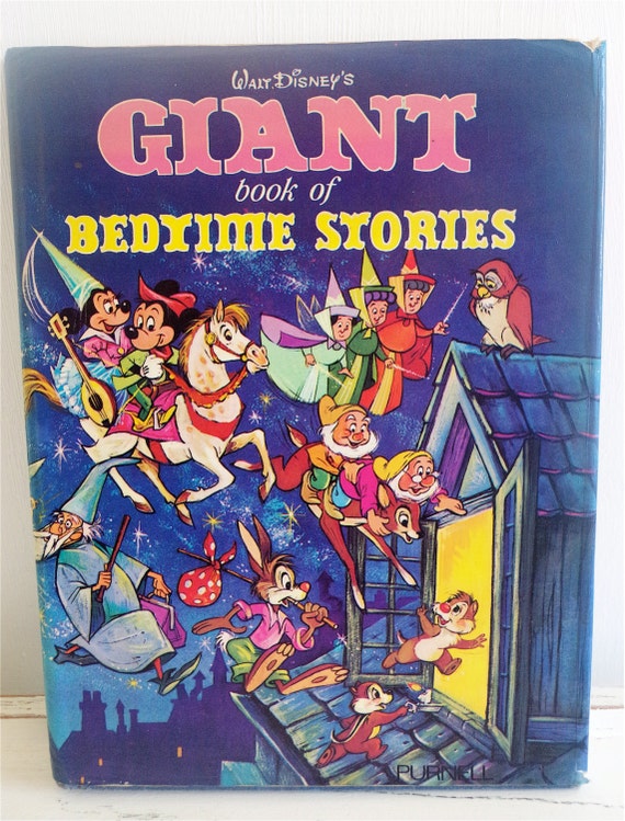 Vintage Book Walt Disney S Giant Book Of Bedtime Stories