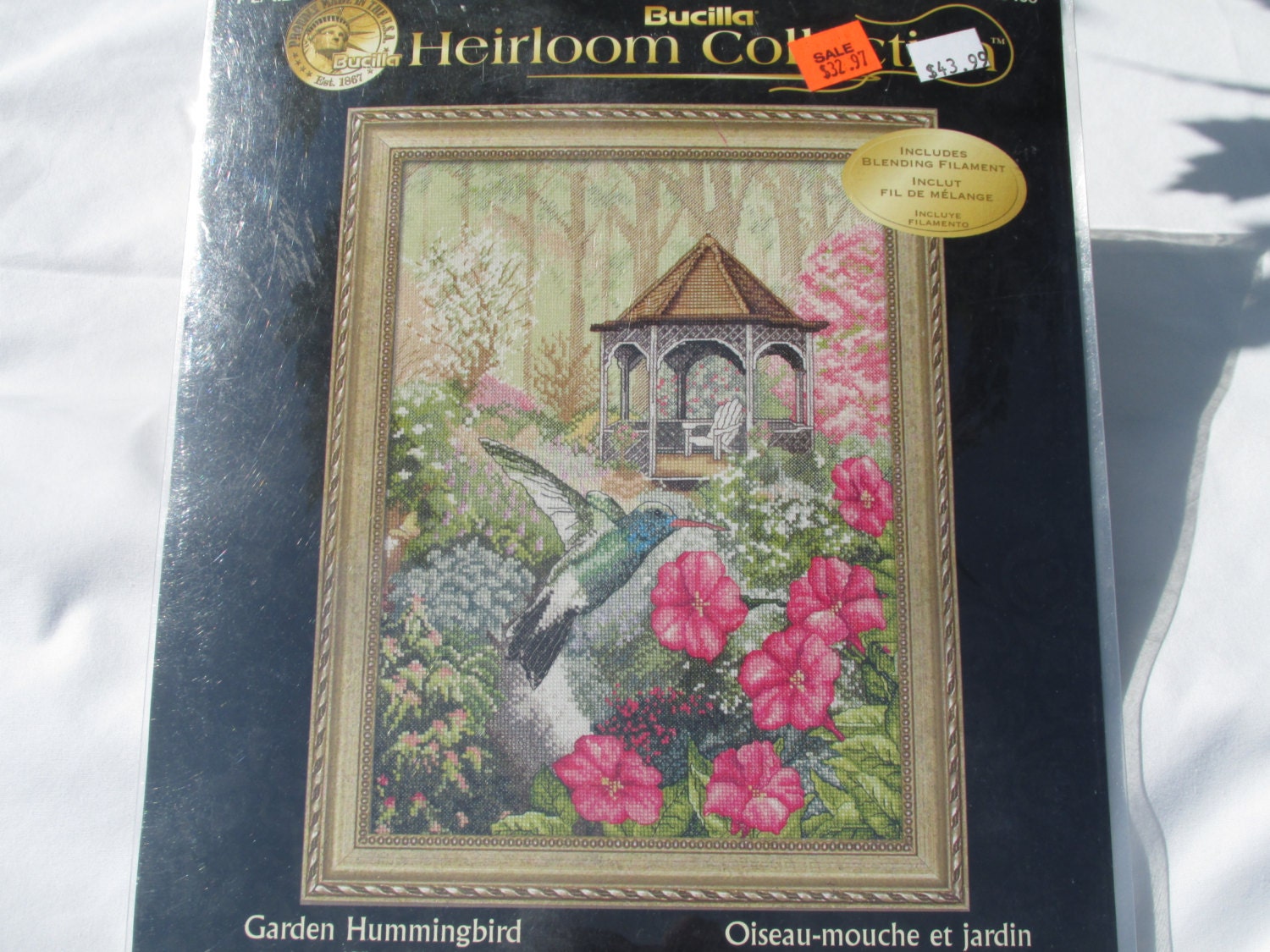 Bucilla Counted Cross Stitch kit of Garden by RobinsKnitKnacks