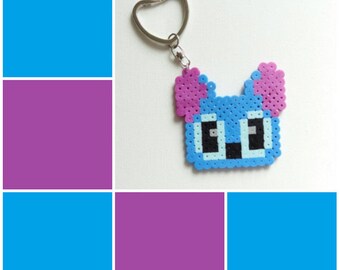 Disney Inspired Lilo And Stitch Perler Bead Keychain