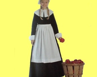 Thanksgiving Pilgrim Dress Costume Sizes3-14