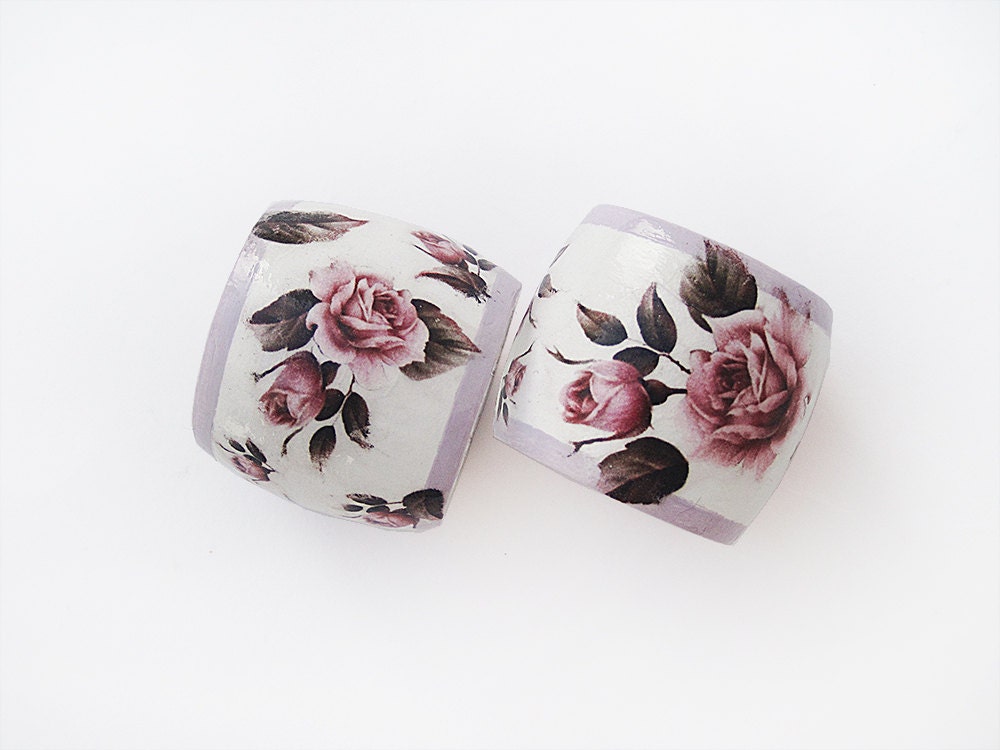 floral shabby chic style napkin rings wooden napkin ring floral shabby chic style napkin rings wooden napkin ring