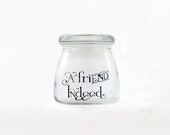 Engraved Glass Spice Jar "A Friend Indeed"