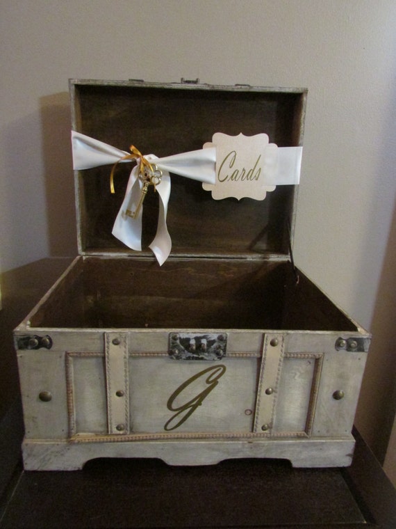Vintage Wedding Card Box Extra Large, Vintage Rustic Wedding Card Box ...