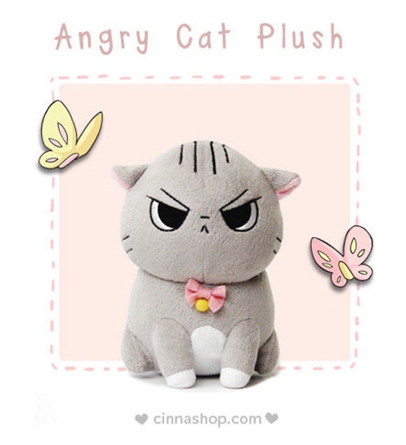 angry face plush