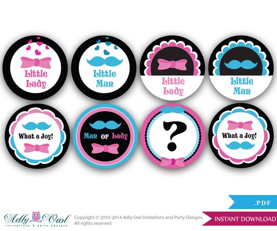 instant-download-gender-reveal-owl-cupcake-topper-printable