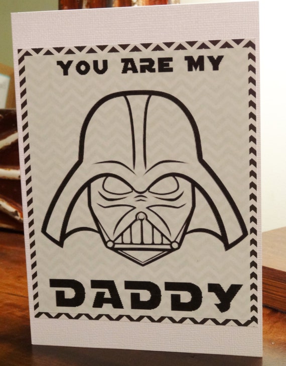 Star Wars Darth Vader Funny Valentines Day Fathers Day Card