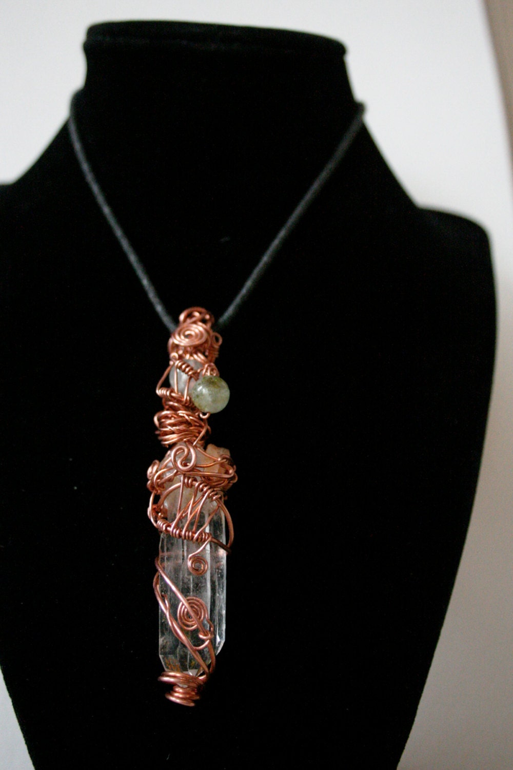 Atlantean Healer Crystal Pendant Necklace Hand Made Jewelry