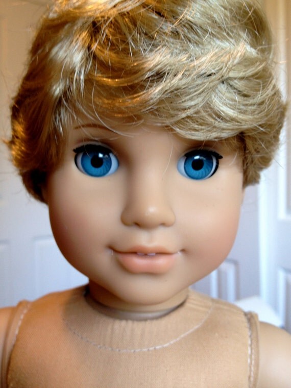 Customized American Girl Boy Doll Blond Hair Blue Eyes Customized American Girl Boy Doll Blond Hair Blue Eyes