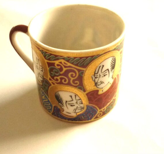 Vintage Japanese Tea Cup Satsuma cup Traditional by GrandmasDowry