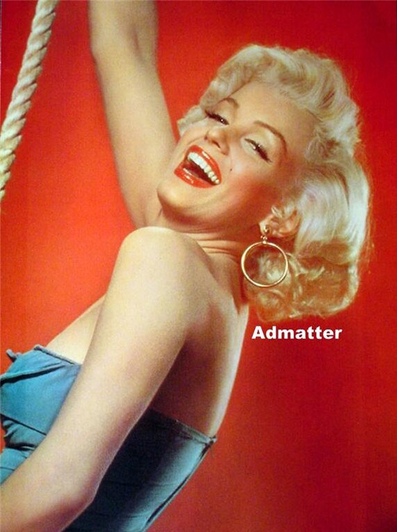 Marilyn Monroe Vintage 2 Sided Sexy Pin Up Girl Poster By Admatter 9627