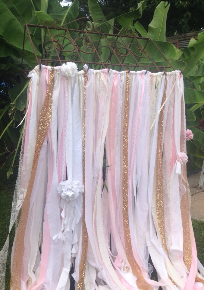 Rose Gold Glitter Sequin Fabric Photography Backdrop