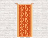 Art Print - Geometric Patterns - Native Art - Headboard - Pre Columbian Design -  Size: 17 1/2" x 35"