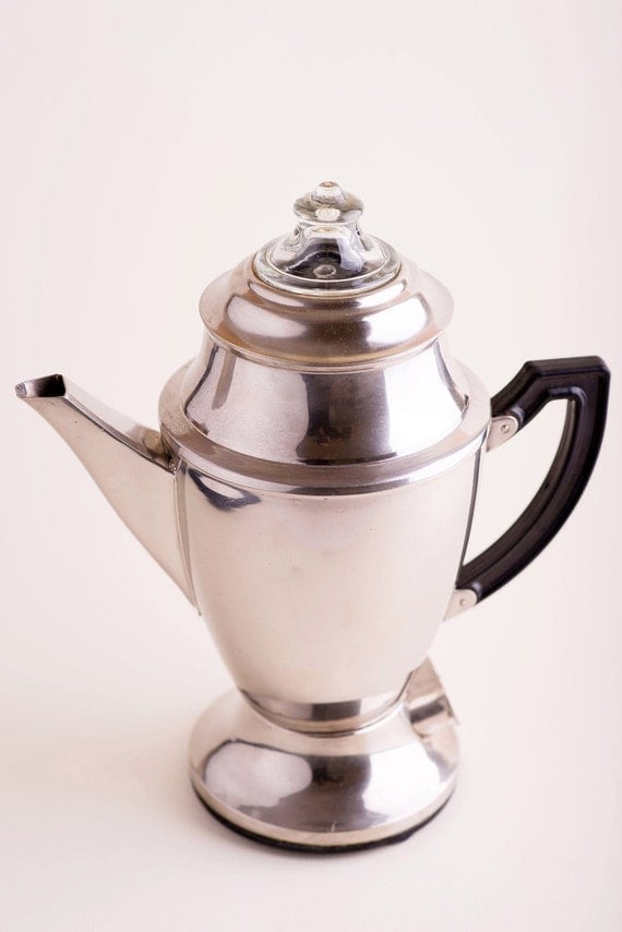 Vintage Coffee MAKER MACHINE Percolator by TuTuVintageBeautiful