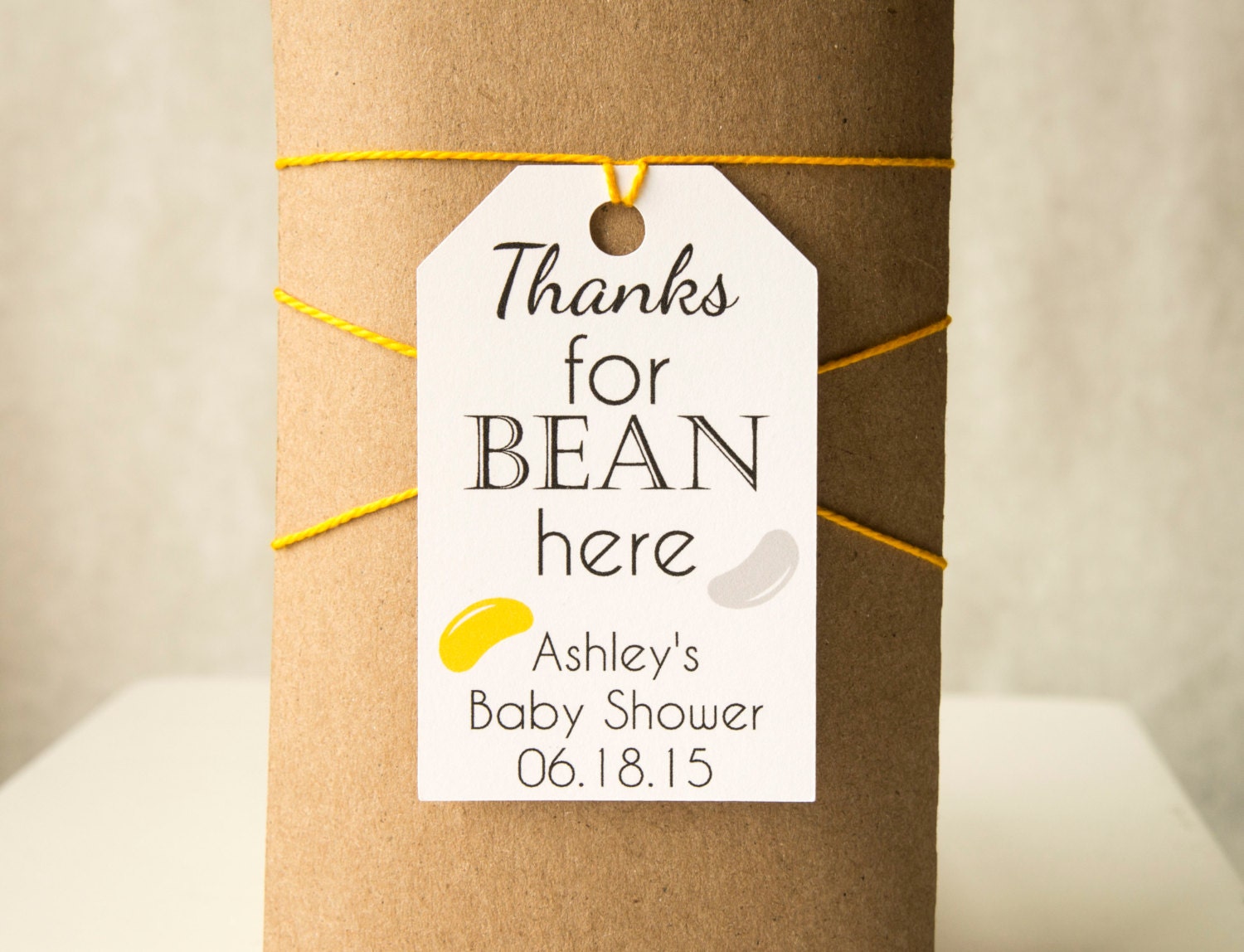 Thanks for Bean Here Tags Jelly Bean Tags Candy Favor