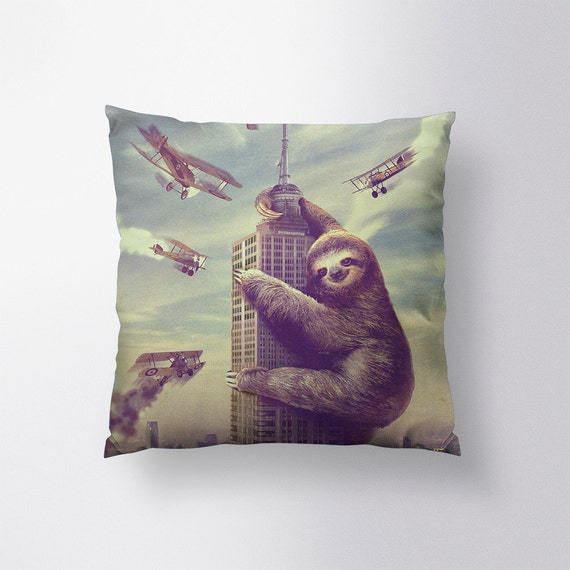 large sloth pillow