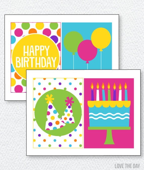 Pretty Polka Dot Party PRINTABLE Birthday Favor Tags by Love The Day Il_570xn