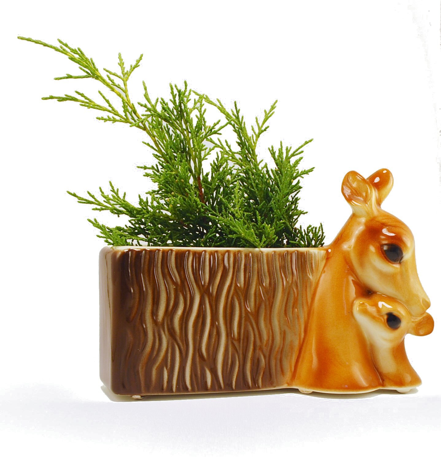vintage deer and fawn planter 1950 s royale copley vintage deer and fawn planter 1950 s royale copley