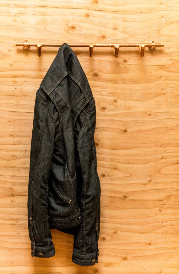 Copper Pipe Wall Coat Hanger/Rack by NomadGeneralStore on Etsy