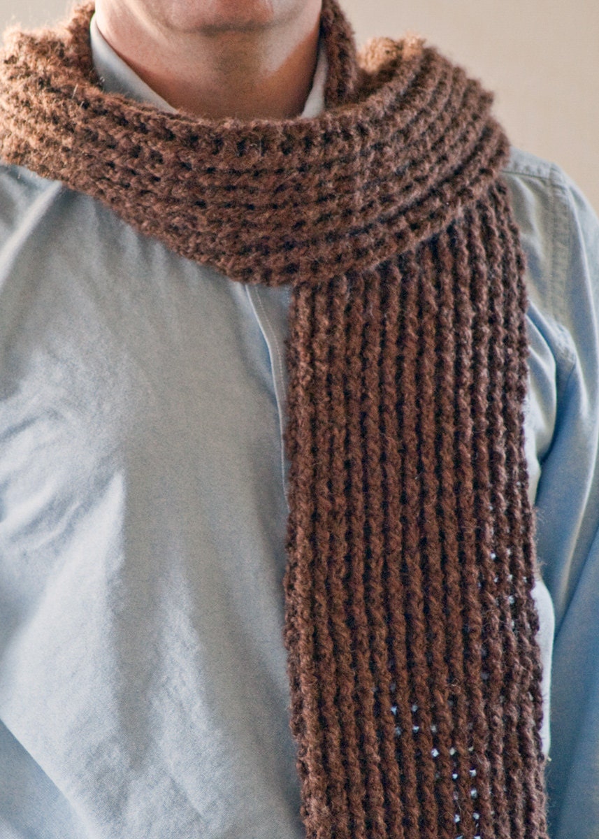 Scarf Pattern Mens Crochet Scarf Pattern DIY Mens Scarf Mens