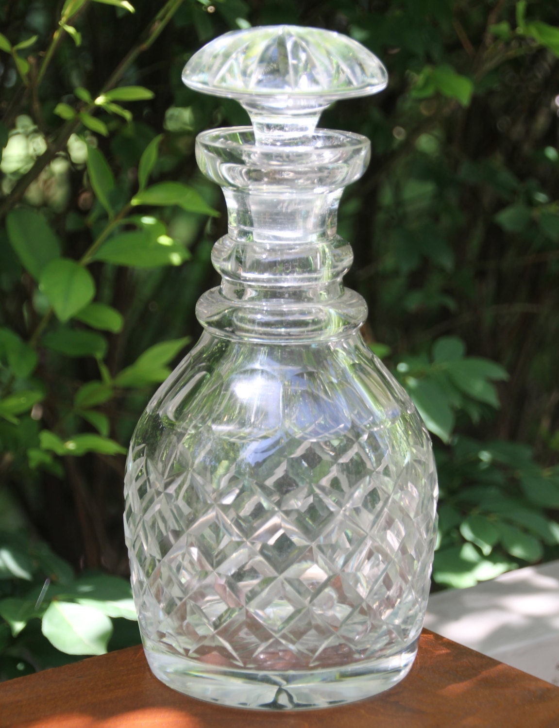 Download Vintage Crystal Decanter. Liquor Bottle. Etched Waffle ... Yellowimages Mockups