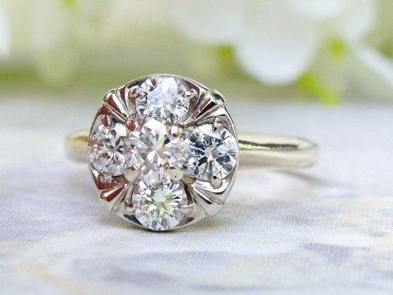 Gorgeous Vintage Engagement Ring 0.80ctw by LadyRoseVintageJewel