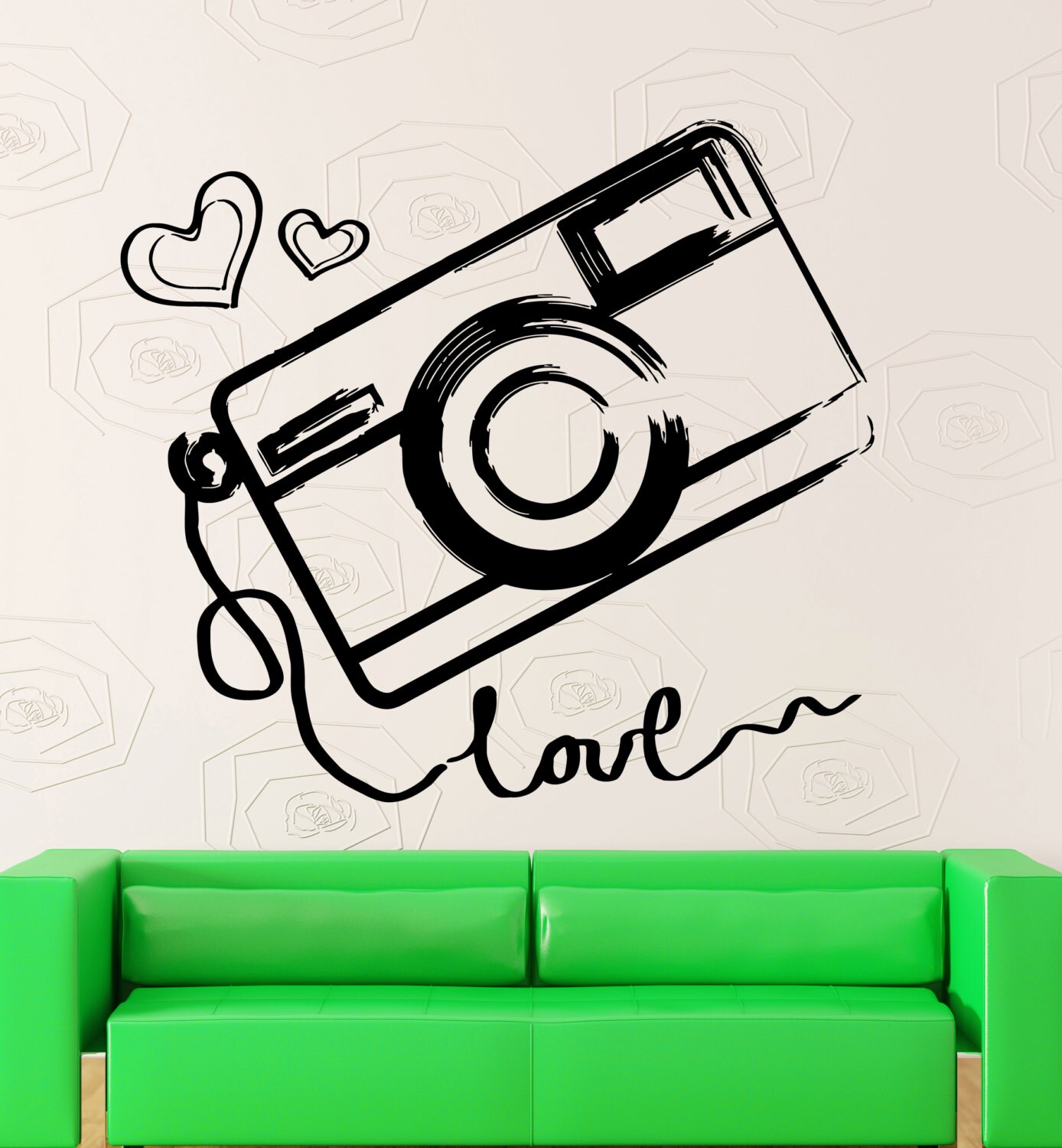 Wall Sticker Vinyl Decal Camera Photography Love Art Decor