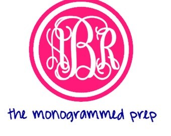 Monogrammed Car Decal Sticker, Personalized Car Sticker, Monogram sticker, Monogram Decal