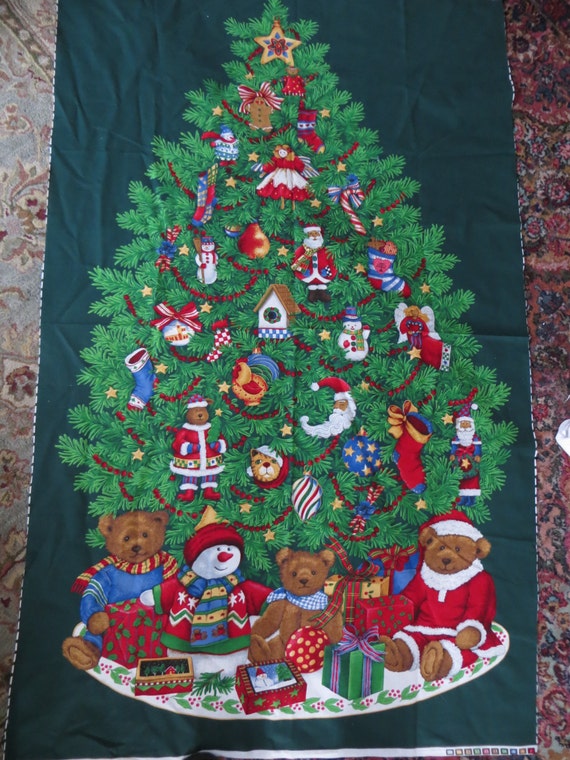 christmas tree fabric craft panel to sew a door panel wall christmas tree fabric craft panel to sew a door panel wall