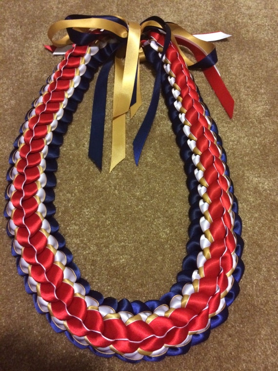 Filipino Double Braided Ribbon Lei by TheLeiBoutique on Etsy