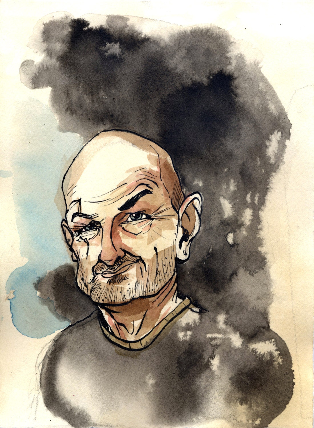 8.5x11 Print John Locke from Lost