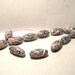 Hand crafted artisan made polymer clay oval beads 10X20mm set of 12
