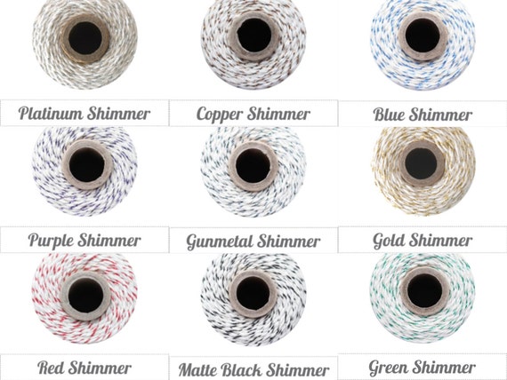 Bakers Twine -- assorted colors - choose your color - 20 yards -- sampler Il_570xn