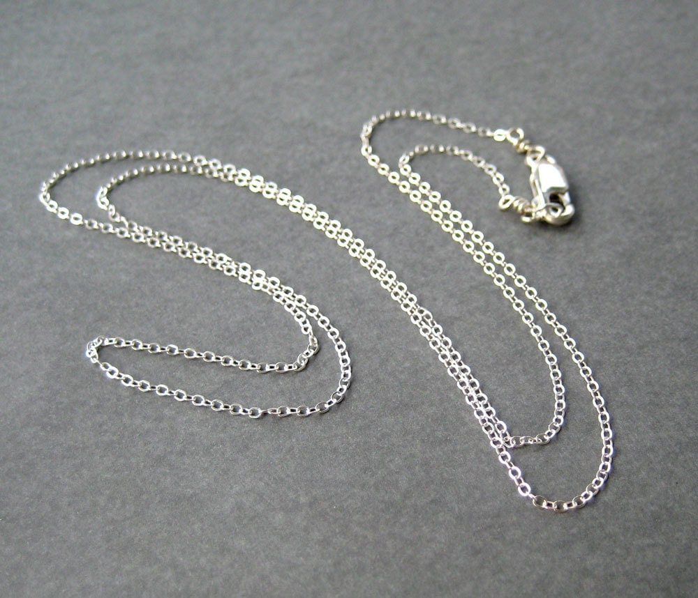 22 Inch Sterling Silver Chain Fine Gauge Chain Necklace by Tissage