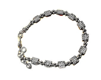 Sterling Silver Bracelet, Bali Silver Bracelet, Career Fashion - B0808-04