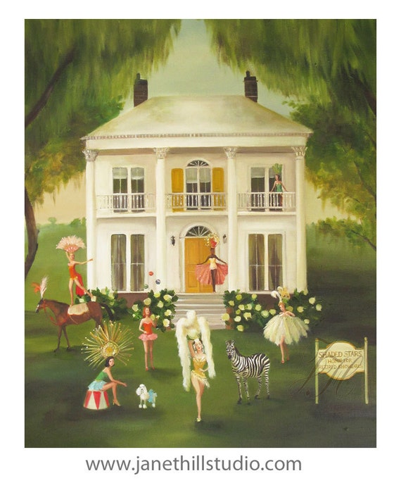 Shaded Stars, The Home For Retired Showgirls. Art Print