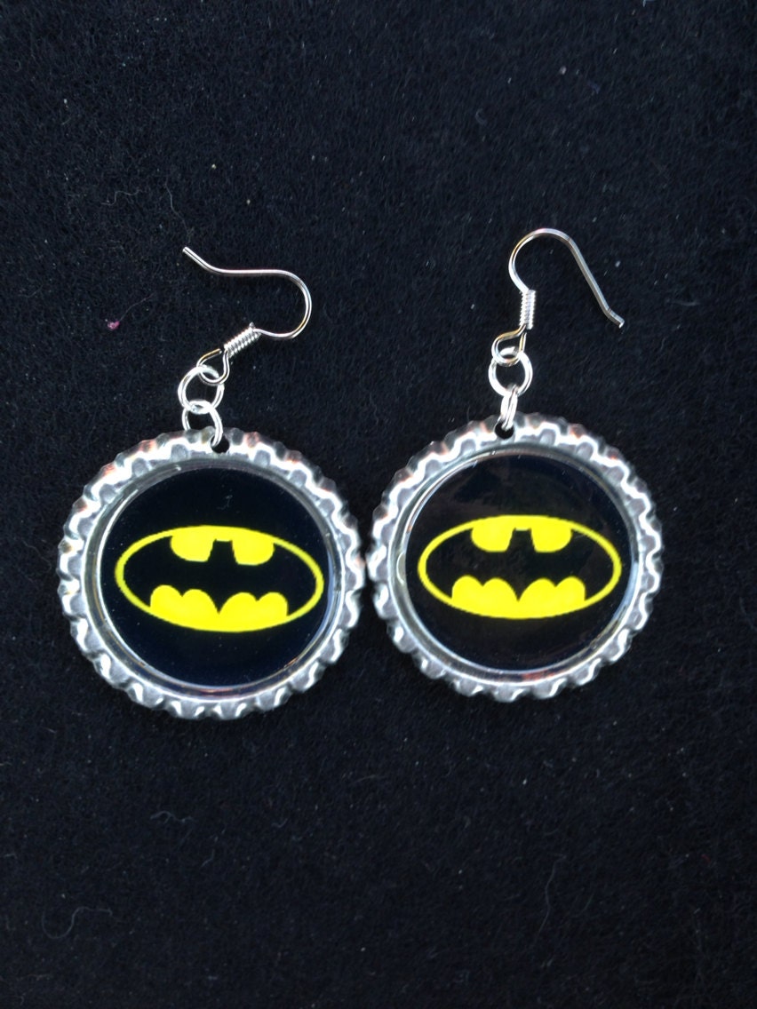 Batman earrings