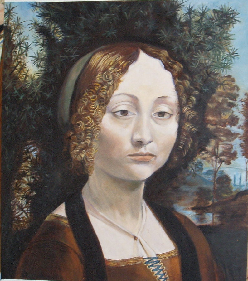 Copy of GINEVRA DE'BENCI Leonardo da Vinci by demello on Etsy