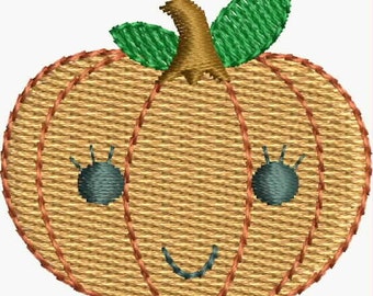 Mini Sweet Pumpkin embroidery designs Instant Download