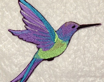 Hummingbird applique | Etsy