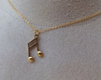 Musical Note Charm Necklace