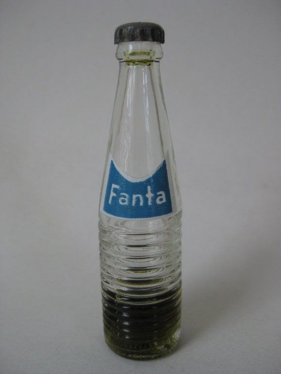 vintage fanta bottle Miniature Vintage Fanta Bottle Pop Soda vintagejewelryalcove by