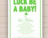 Printable Luck Be A Baby Shower Invitation Il_170x135