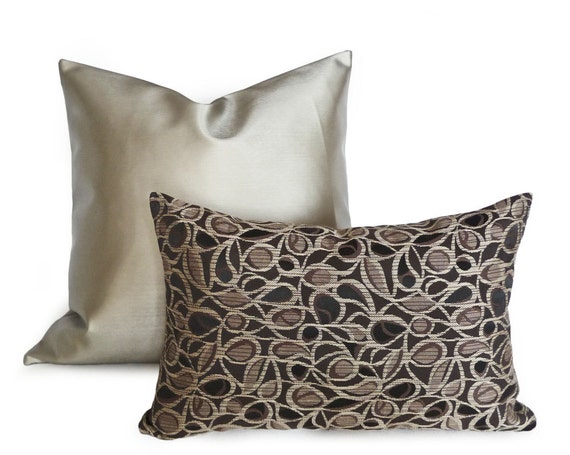 PILLOW SALE Contemporary Taupe Pillow 12x18 By PillowThrowDecor   Il 570xN.604759885 Ccqa 