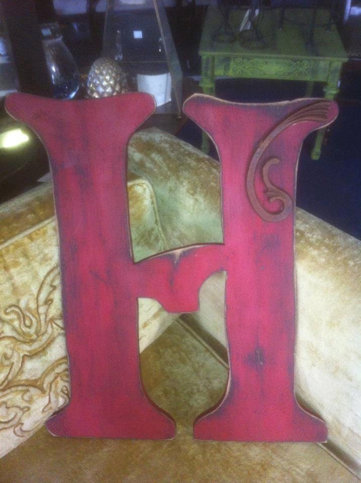 Letter H / Initial H Door Hanger / Decor / Garden / Fence/
