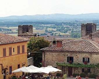 Italian Landscape Photography, Travel Photography of Italy, Italian Art, Fine Art Print, Italian Wall Art,Tuscany Piazza Print,Italian Decor