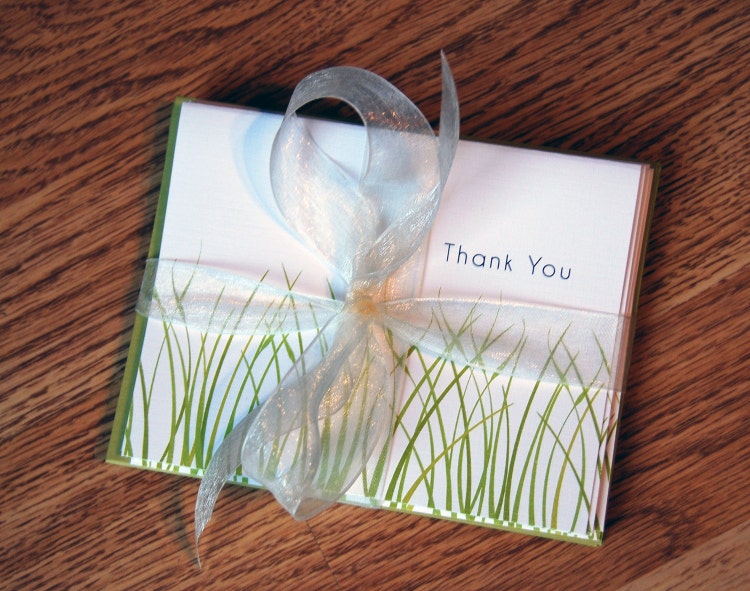 Personalized Folded Note Cards Set of 10 by IvoryIsleDesigns