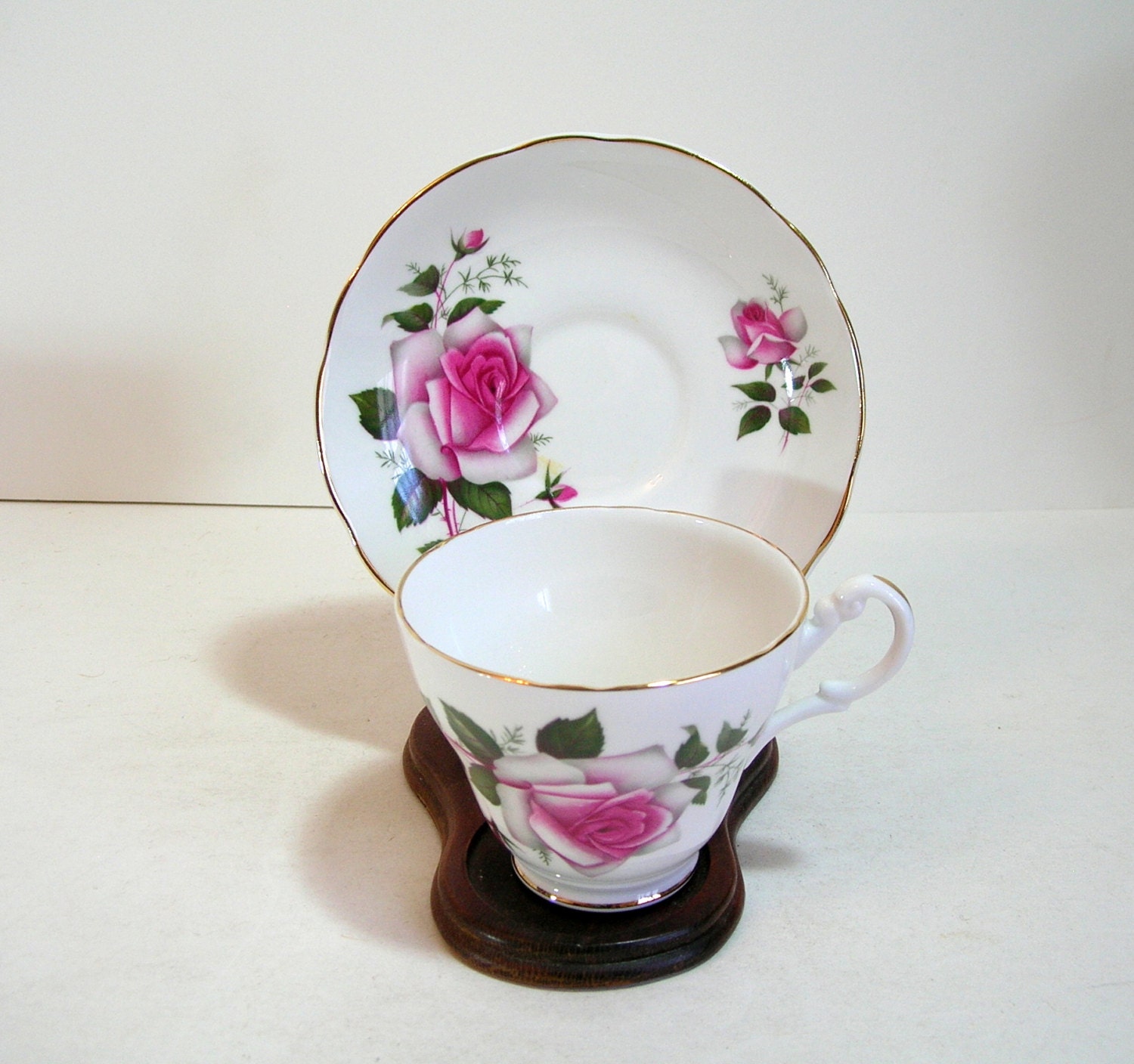 Royal Stuart English Bone China Teacup And Saucer