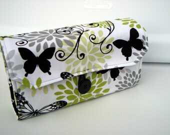 Cash Envelope Wallet / Dave Ramsey System / ZIPPER Envelopes - Chevron Zig Zag Pick Your Color
